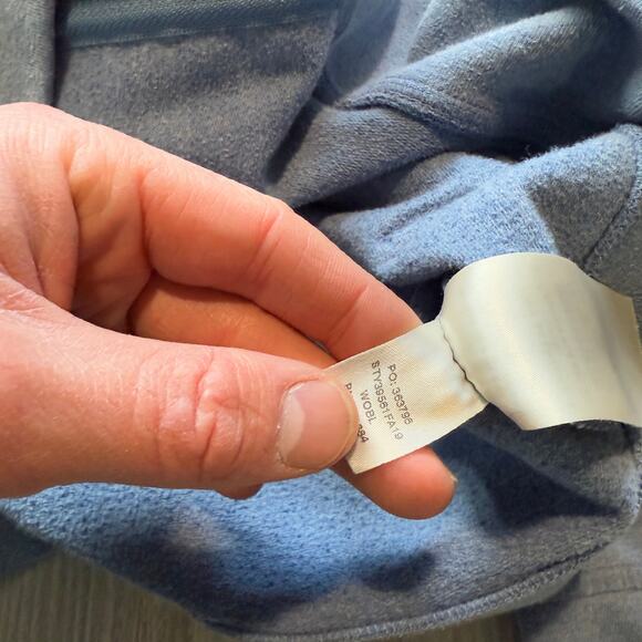 Women's Patagonia Light Blue Pastel P-6 Label Ahnya Full-Zip Hoody Sweatshirt M - Picture 5 of 6